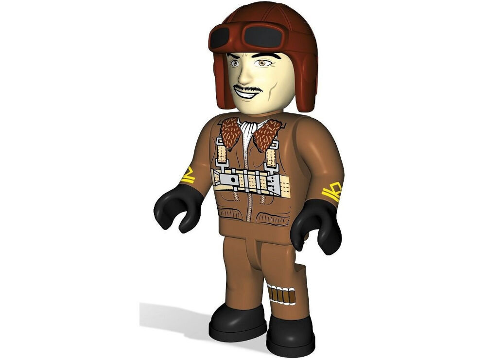 Klocki plastikowe COBI Historical Collection World War II Macchi C.202 Folgore COBI-5760 404 elementy kamuflaż z teatru działań w basenie Morza Śródziemnego trwałych i nieścieralnych nadruków
piaskowa baza zielone plamki