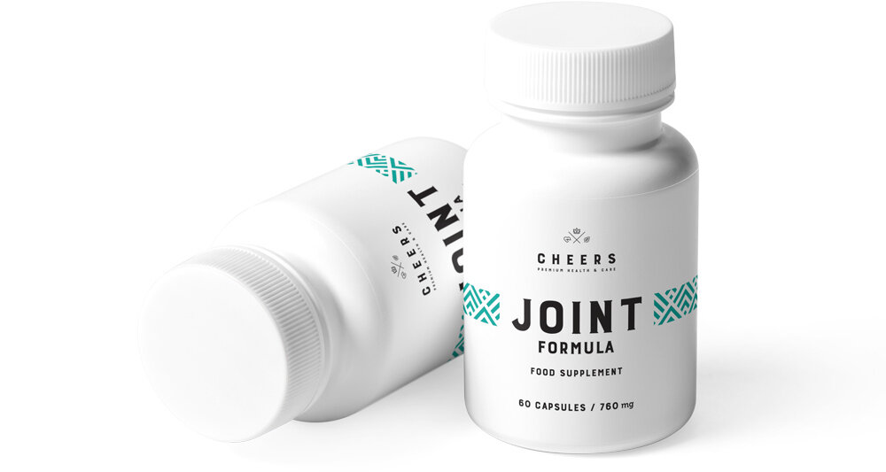Suplement na stawy CHEERS Joint Formula 60 kapsułek wsparciestawow zdrowe kosci witamina C z dzikiejrozy 114,28 mg - 100% RWS witamina D 5,00 µg - 100% RWS mangan 1,80 mg - 90% RWS