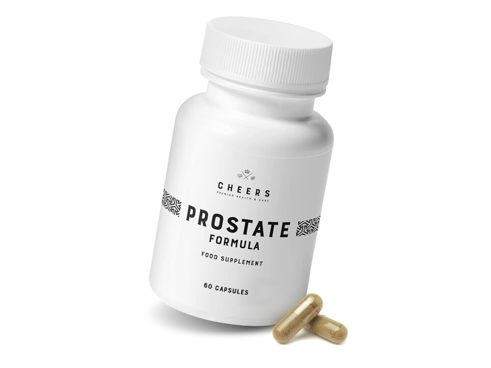 Suplement na prostatę CHEERS 60 kapsułek latwe do polkniecia farmaceutyczna jakosc kapsulek Vcaps Plus 1 kapsulka dziennie popic woda 60 kapsulek w opakowaniu na okolo 2 miesiace uzytkowania