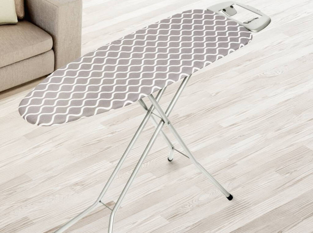Deska do prasowania VELKEA L10 H028-06PB 120 x 37 cm Stalowy Wytrzymała konstrukcja stalowe nogi wysoka jakość stalowa siatka antypoślizgowe nóżki zgrzewana liniowo