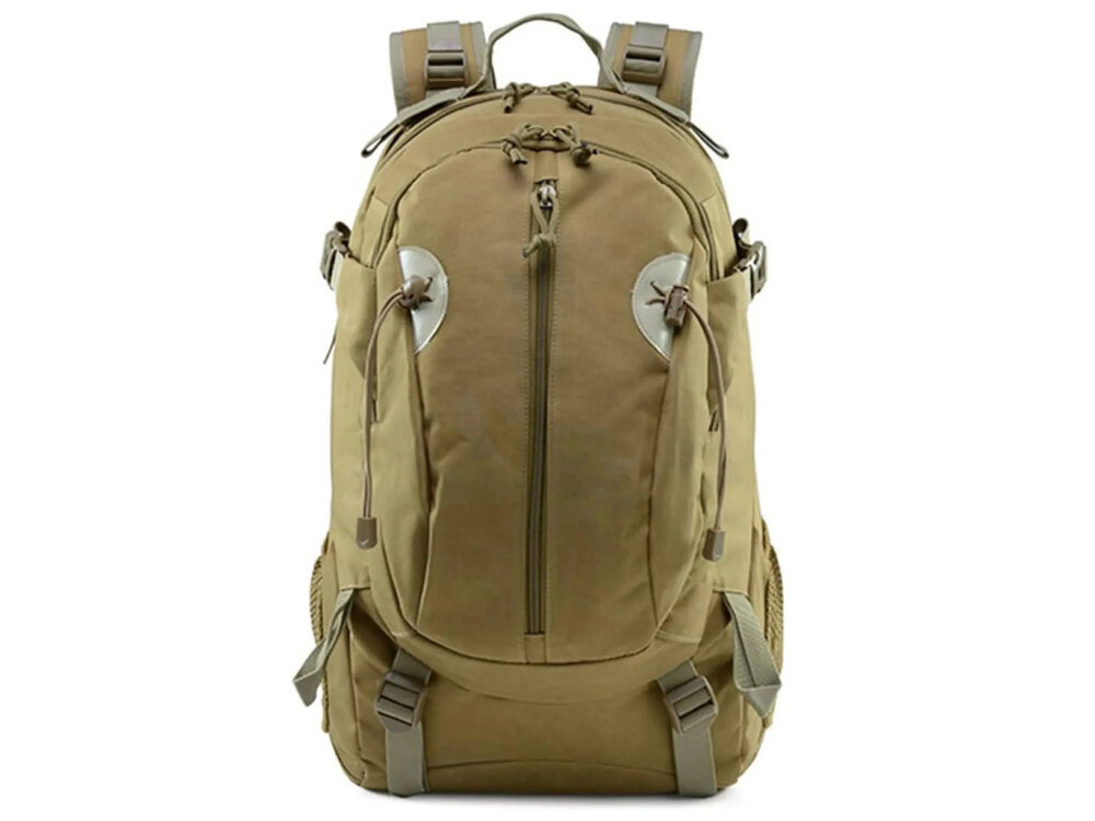 Plecak EXTRALINK MIL-1120 Zielony plecak na białym tle widoczny od przodu pojemność około 30 litrów przemyślana konstrukcja ergonomia liczne kieszenie i przegrody wytrzymałe materiały