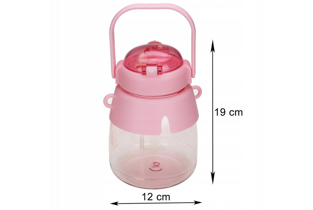 Butelka EXTRALINK EX.37551 Różowy Komfort noszenia Lekka konstrukcja przemyślane wymiary 19 × 12 cm  ułatwienie