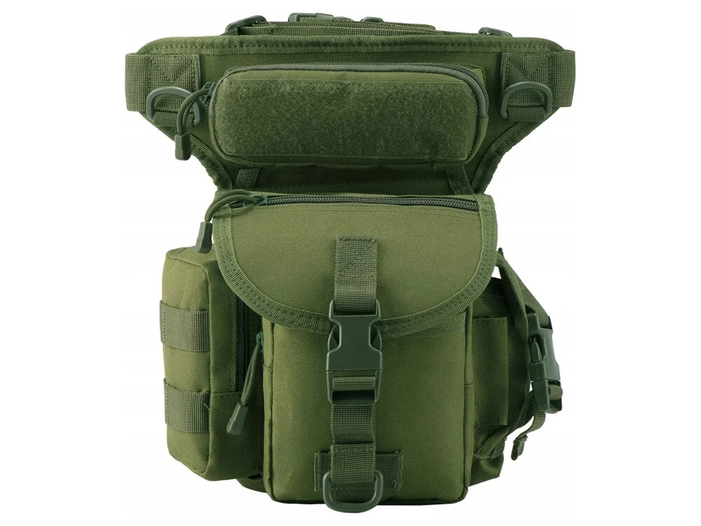 Torba EXTRALINK MIL-661 torba na białym tle widoczna od przodu wymiary 30,5 × 12,5 × 22,8 cm waga 0,45 kg torba nie obciąża ciała i nie ogranicza ruchów użytkowni wygodę