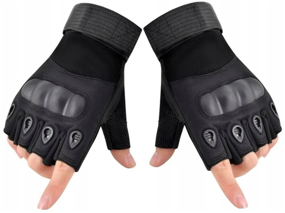 Rękawice taktyczne EXTRALINK MIL-693 (rozmiar L) Czarny rękawice na białym tle specjalne antypoślizgowe wstawki kontrola nad narzędziami sprzętem bronią większa precyzja i bezpieczeństwo minimalizuje ryzyko przypadkowego poślizgu i kontuzji dłoni