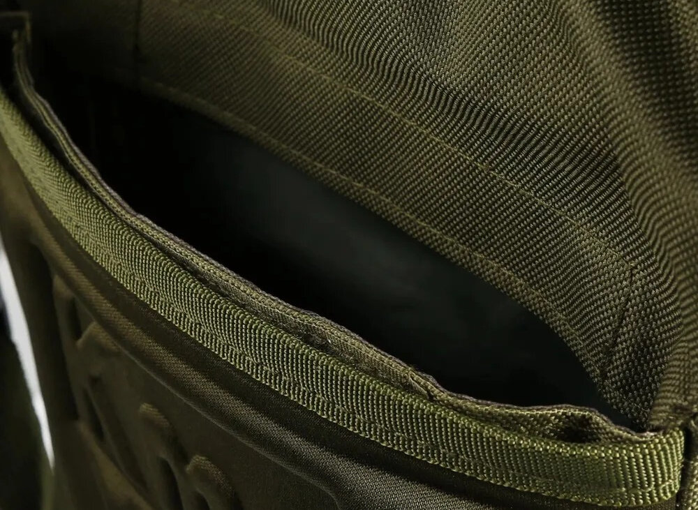 Plecak EXTRALINK Hydracyjny MIL-1114 Zielony zbliżenie na kieszeń wewnętrzne kieszenie kieszeń pod częścią plecową szybki dostęp do niezbędnego ekwipunku