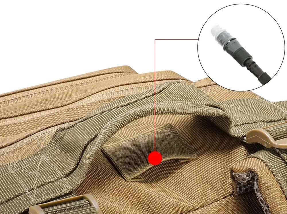 Plecak EXTRALINK MIL-1115 Zielony zbliżenie na uchwyt kółko ze zbliżeniem na szlufkę zintegrowany system MOLLE przypięcie dodatkowych akcesoriów można dostosować plecak do indywidualnych potrzeb i rodzaju aktywności