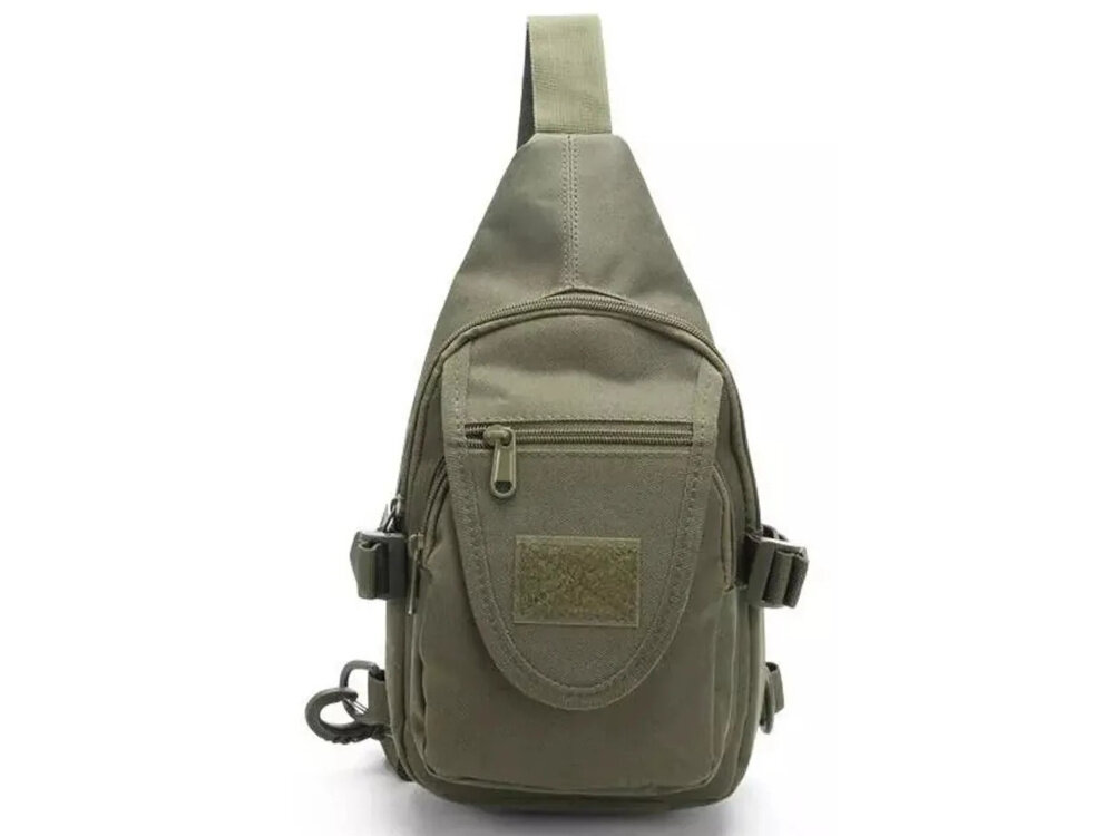 Saszetka EXTRALINK MIL-1119 Zielony saszetka na białym tle widoczna od przodu z Nylonu Oxford 800D odporność na przetarcia i uszkodzenia mechaniczne bezpieczne przenoszenie wyposażenia waga 0,65 kg