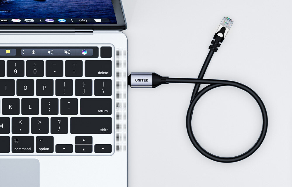 Unitek Kabel Ethernet USB C RJ-45 LAN, przewód sieciowy, 3m zadbaj o stabilne połączenie