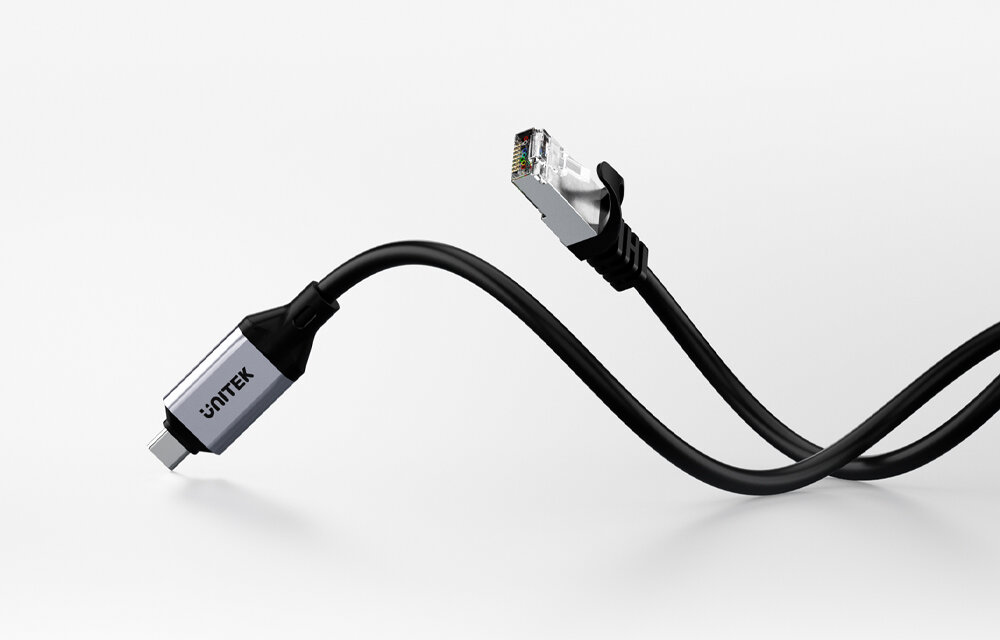  długość 3 m szybkie stabilne połączenie internetowe port USB-C z gniazdem RJ-45 dla urządzeń bez wbudowanego portu Ethernet ultrabooki tablety smartfony dostęp do sieci przewodowej 