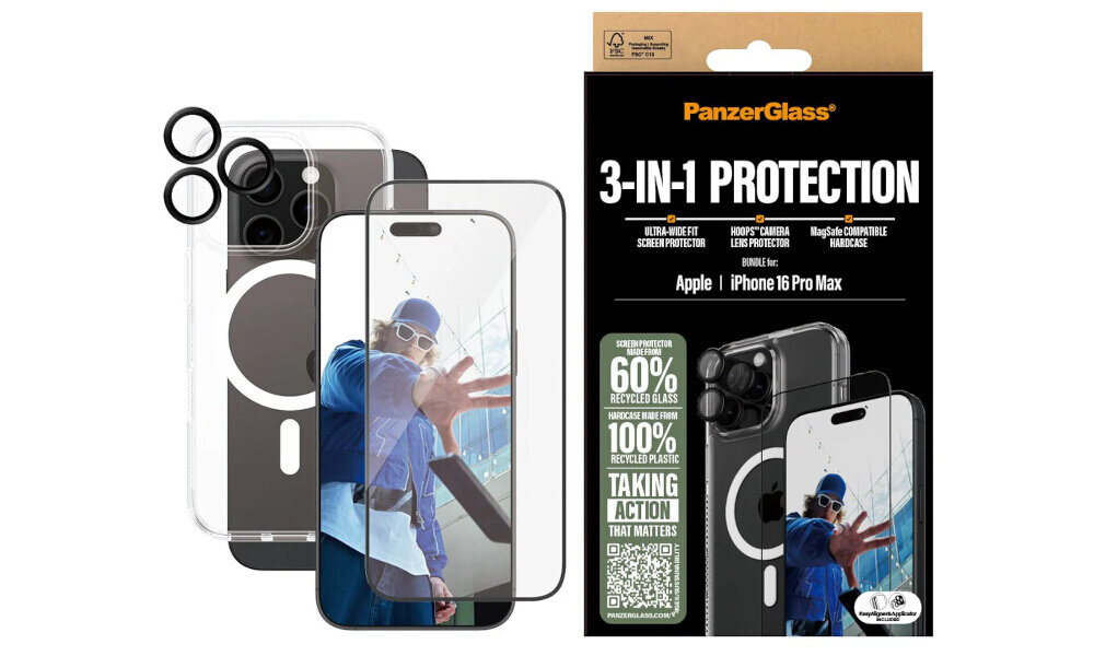 PanzerGlass HardCase Ultra-Wide Fit Hoops ochrona ekranu obiektywu i plecków