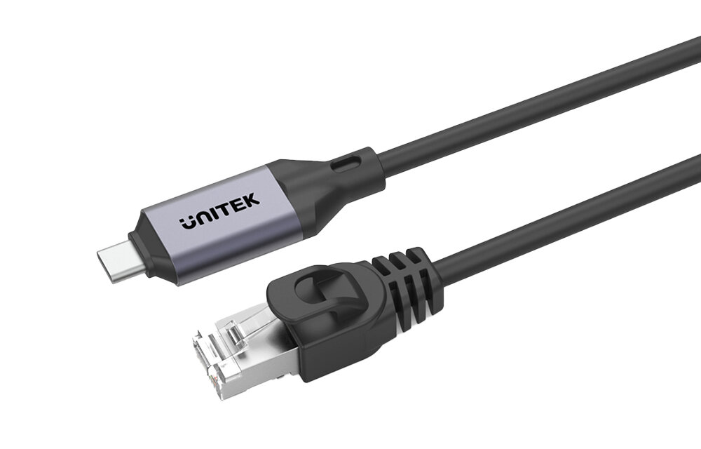 UNITEK Kabel Ethernet USB C RJ-45 LAN, przewód sieciowy, 1m solidna budowa odporny an codzienne użytkowanie wzmocniona konstrukcja trwałość długotrwałe użytkowanie intensywne użytkowanie  