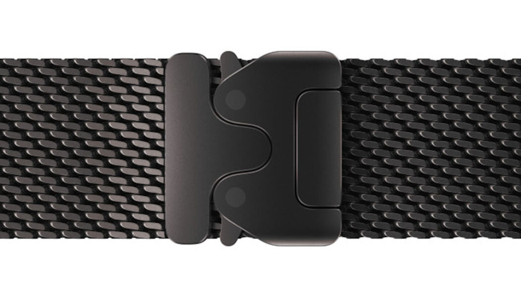 Pasek do Apple Watch (44/45/46/49mm) M Czarny ekologia neutralna pod względem emisji dwutlenku węgla 85% mateirałów pochodzących z recyklingu w 100% z czystych źródeł