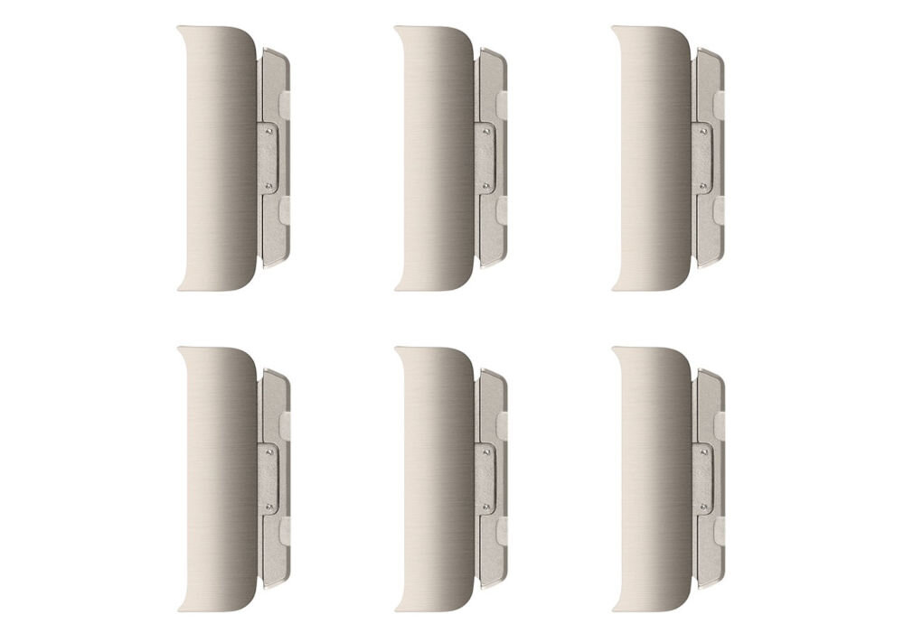 Zestaw do Apple Watch (44/45/46/49mm) Naturalny wykonane ze stopu stali nierdzewnej wydłużenie bransolety o 40 mm
					prosty przycisk zwalniający