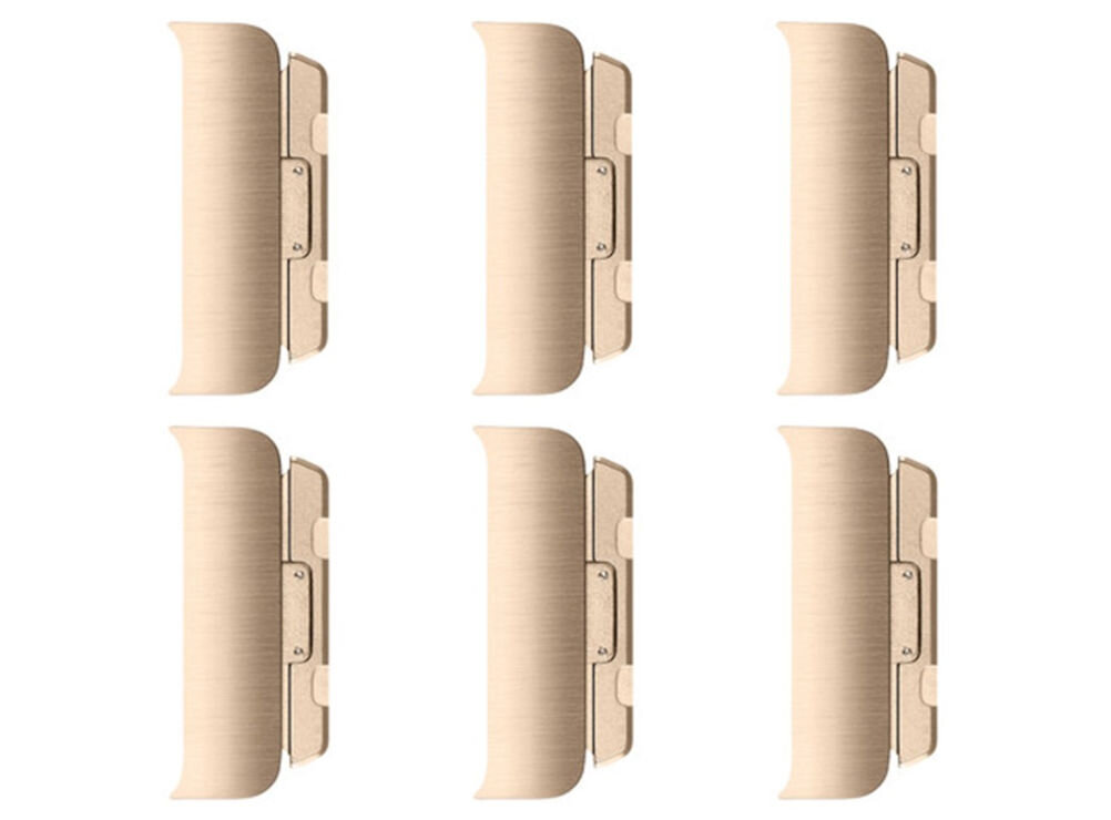 Zestaw do Apple Watch (44/45/46/49mm) Złoty wykonane ze stopu stali nierdzewnej wydłużenie bransolety o 40 mm
					prosty przycisk zwalniający