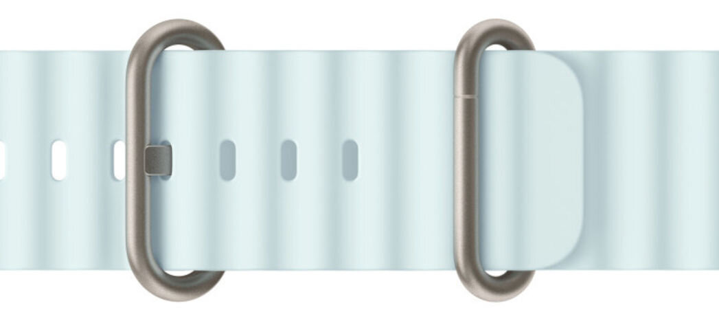 Pasek do Apple Watch (44/45/46/49mm) Mroźny błękit (Tytan naturalny) możliwość przedłużenia