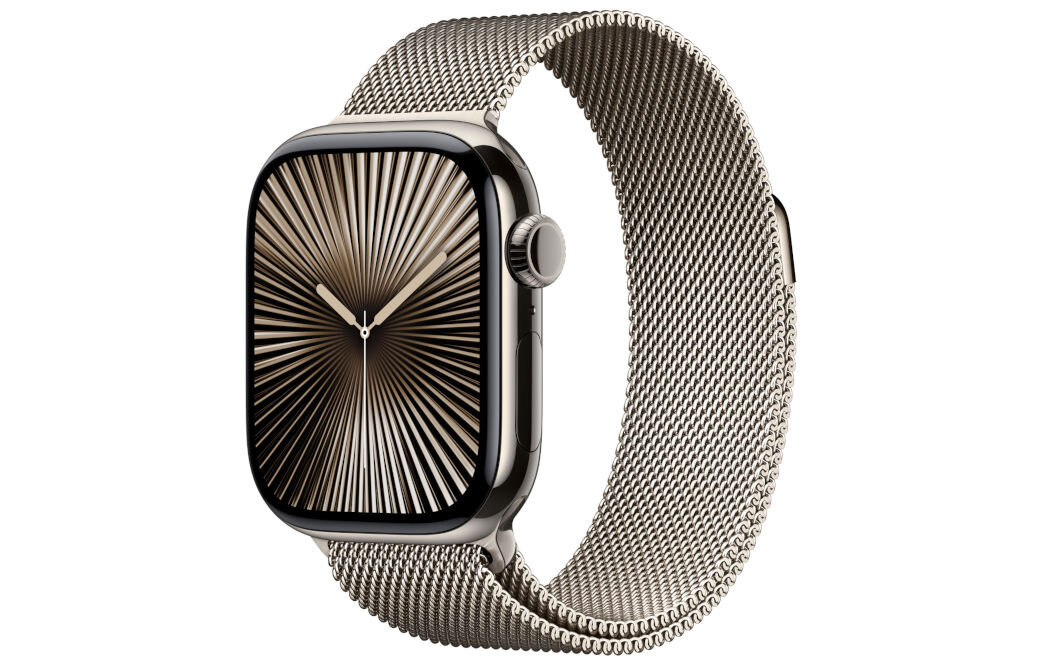Bransoleta mediolańska do Apple Watch (44/45/46/49mm) M/L Naturalny Zawsze modna klasyka