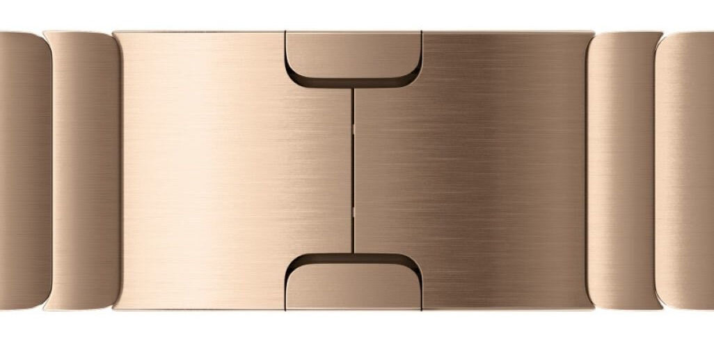 Bransoleta panelowa do Apple Watch (38/40/41/42mm) Złoty zapięcie motylkowe z myślą o estetyce i praktyczności praktyczne panele z wygodnym przyciskiem odpinania