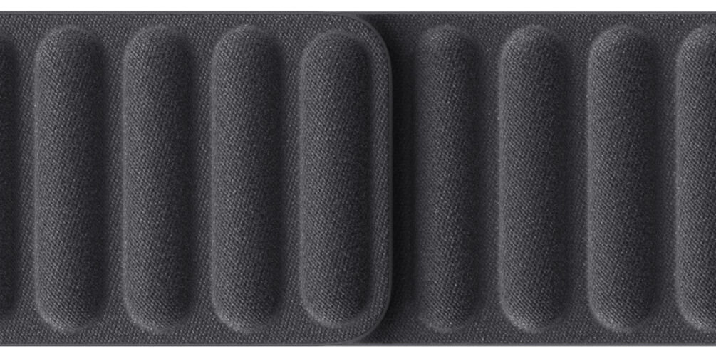 Pasek karbowany magnetyczny do Apple Watch (38/40/41/42mm) M/L Czarny dopasowanie do nadgarstka magney o precyzyjnie dopasowanym kształcie