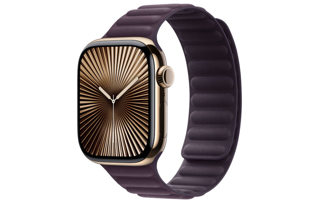 Pasek karbowany magnetyczny do Apple Watch (38/40/41/42mm) S/M Jeżyna