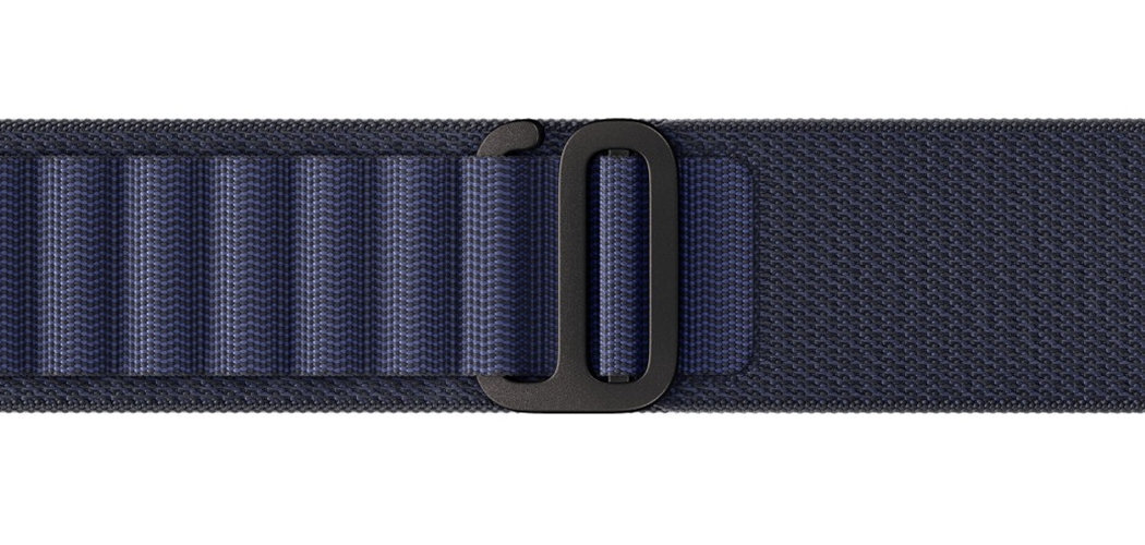 Pasek do Apple Watch (44//45/46/49mm) L Beżowy (Tytan naturalny) jednolita bezszwowa konstrukcja trwałe włókna wierchnie pętle tytanowa klamra w kształcie litery g