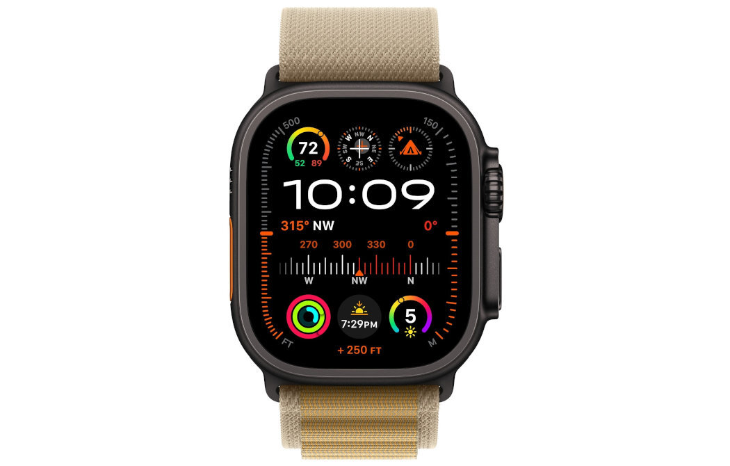 Pasek do Apple Watch (44//45/46/49mm) L Beżowy (Tytan naturalny) neutralna węglowo przyjazny wybór dla osób dbających o środowisko odnawialne źródła energii dostarczona bez transportu lotniczego