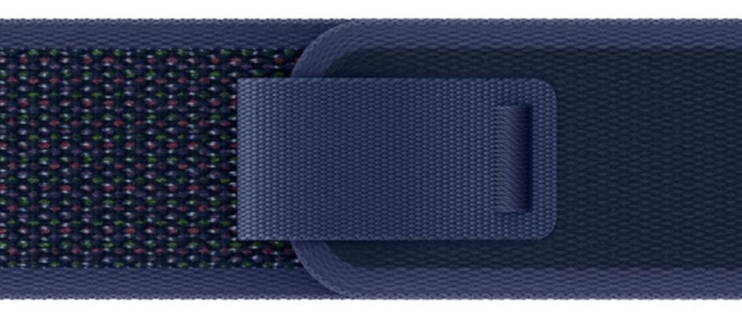 Pasek do Apple Watch (42/44/45/49mm) S/M Zielony (Tytan naturalny) miękki splot nylonowy o zwiększonej rozciągliwości zapięcie na zakładkę