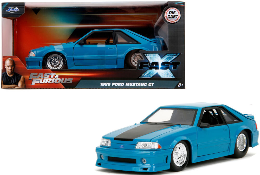 Samochód JADA TOYS Szybcy i wściekli 1989 Ford Mustang GT 253203098 dla fana motoryzacji