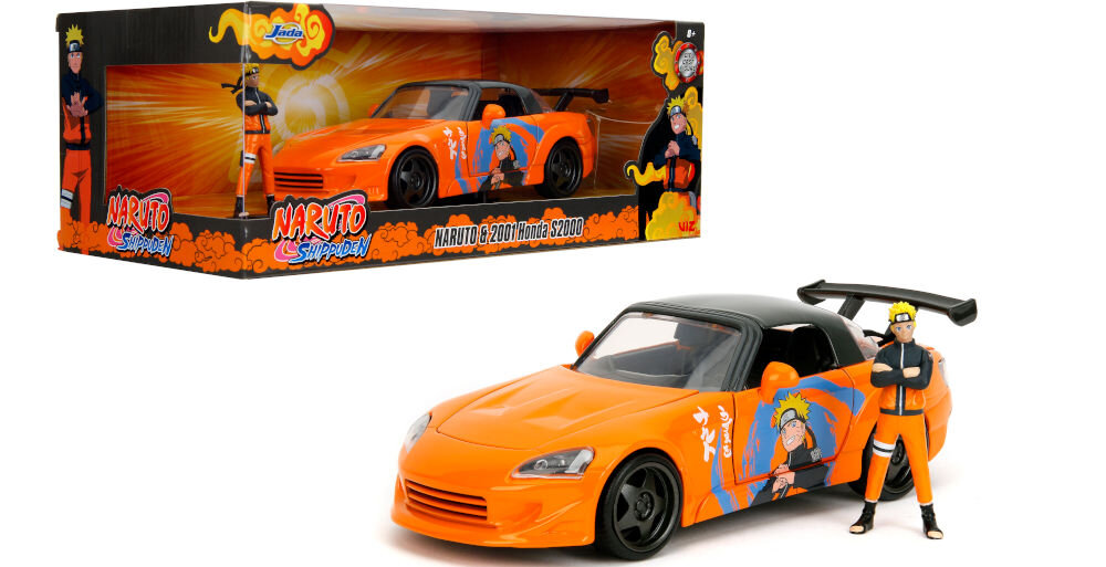 Samochód JADA TOYS Naruto 2001 Honda S2000 + figurka 253255084 z dbałością o najmniejsze detale klimat anime