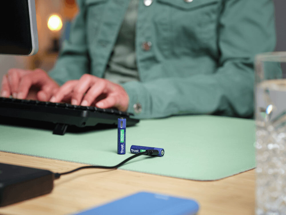 Akumulatorki AAA 500 mAh USB-C TRUST (2 szt.) ładowanie akumulatora przez kabel usb-C