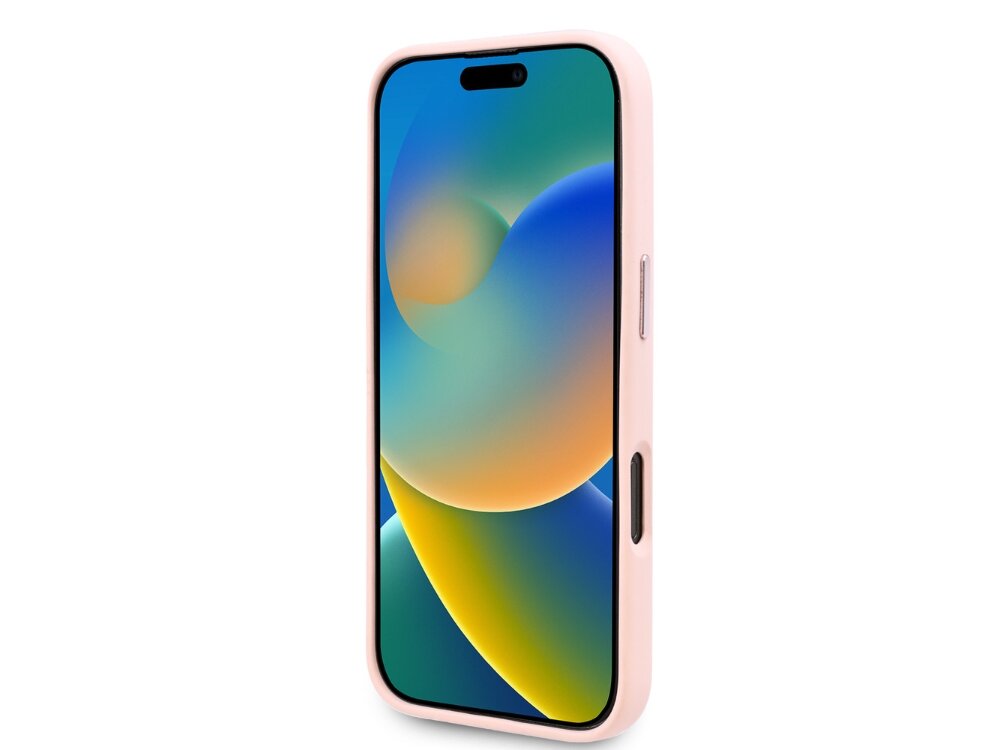 Etui KARL LAGERFELD Silicone Shadow Metal Initial Wygoda i kompatybilność Magsafe magnetyczne mocowanie szybkie bezprzewodowe ładowanie indukcyjne