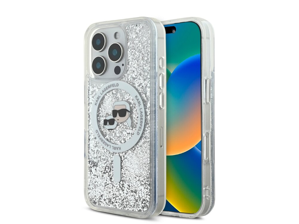 Etui KARL LAGERFELD Liquid Glitter Karl&Choupette Head MagSafe
            etui krawędzie akcesoria bezpieczeństwo magsafe