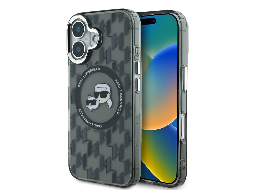 Etui KARL LAGERFELD IML Monogram Karl&Choupette Head MagSafe Styl i funkcjonalność Modny design na każdą okazję Ochrona która daje pewność zabezpieczenie telefonu precyzyjne dopasowanie