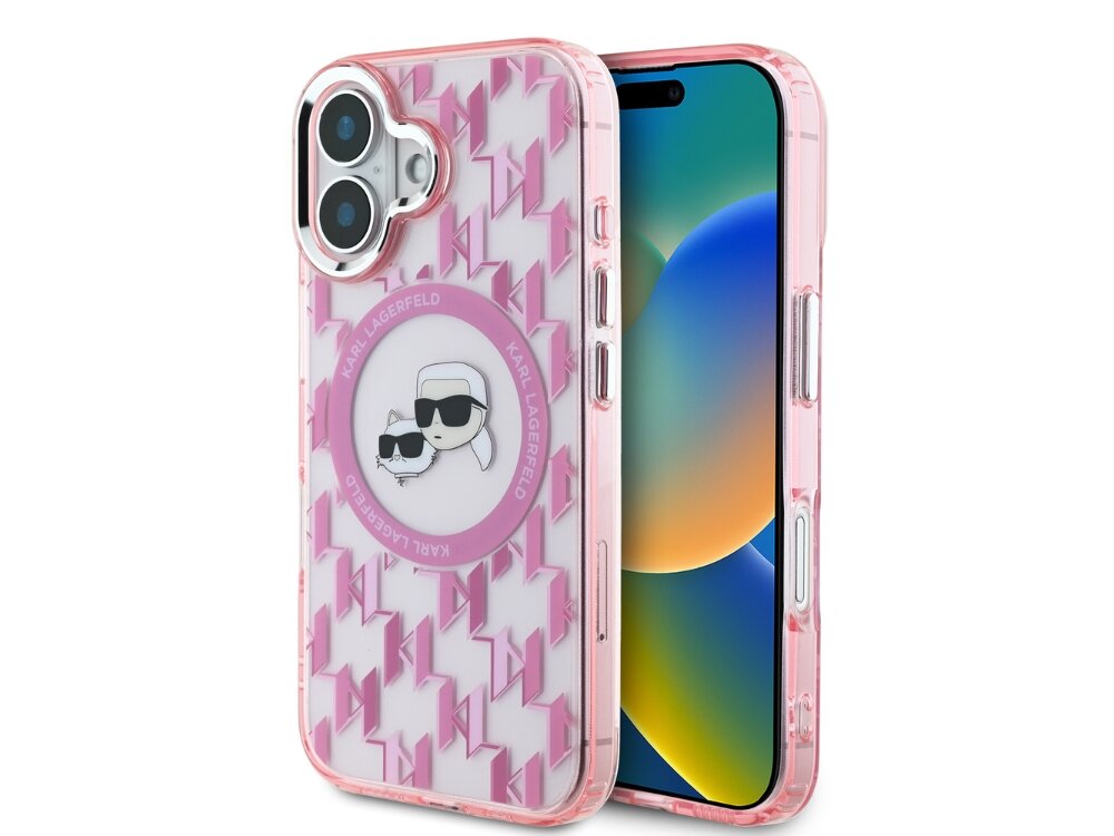 Etui KARL LAGERFELD IML Monogram Karl&Choupette Head MagSafe Styl i funkcjonalność Modny design na każdą okazję Ochrona która daje pewność zabezpieczenie telefonu precyzyjne dopasowanie