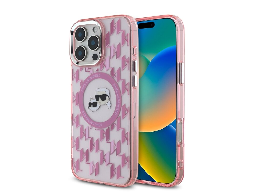 Etui KARL LAGERFELD IML Monogram Karl&Choupette Head MagSafe Styl i funkcjonalność Modny design na każdą okazję Ochrona która daje pewność zabezpieczenie telefonu precyzyjne dopasowanie