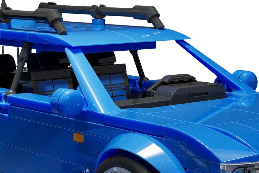 Klocki plastikowe MEGA Hot Wheels Audi Avant RS2 HRY19 replika 1:24 otwierany dach maska szczegóły