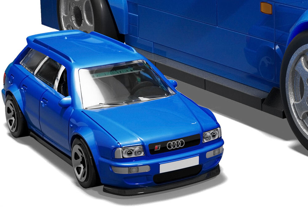 Klocki plastikowe MEGA Hot Wheels Audi Avant RS2 HRY19 elementy kompatybilność zgodność