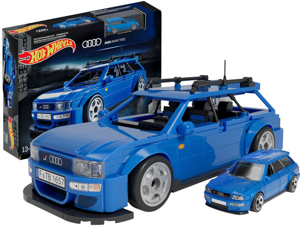 Klocki plastikowe MEGA Hot Wheels Audi Avant RS2 HRY19 zestaw pudełko