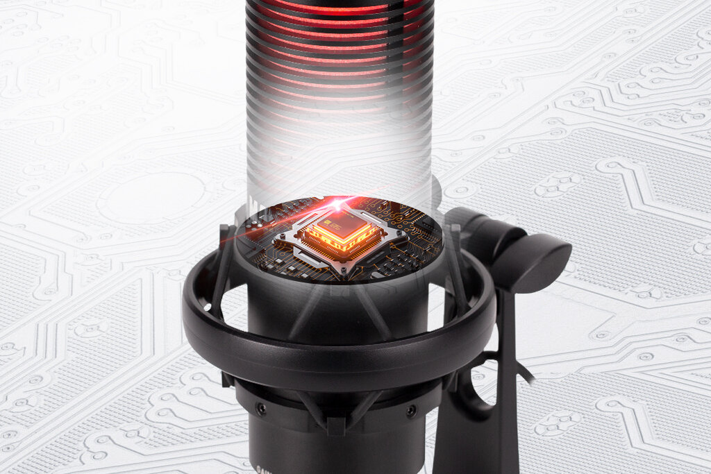Mikrofon MARVO MIC-07 WH - Wysoka czułość sygnału, przekrój mikrofonu z technologią czułości