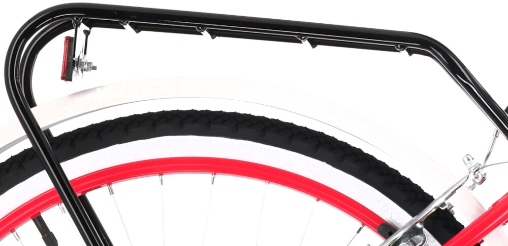 Rower młodzieżowy SUN BABY Heart Bike 24 cale dla dziewczynki Fuksjowy zbliżenie na bagażnik zdjęcie na białym tle bagażnik łatwy transport odciążenie pleców wysoki komfort podróży solidna konstrukcja odporne na warunki atmosferyczne materiały