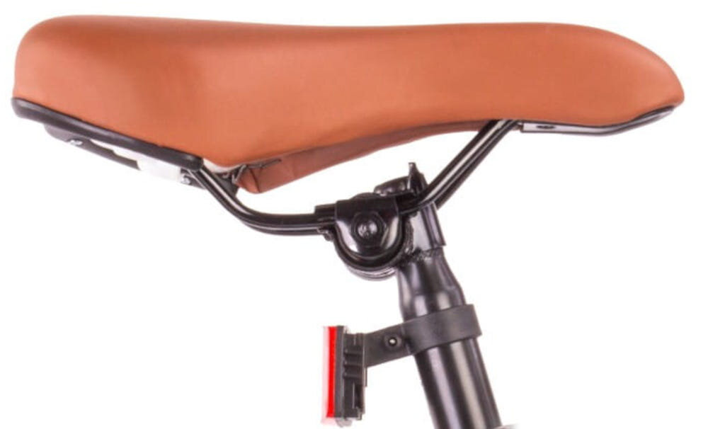 Rower młodzieżowy SUN BABY Verdant 24 cale dla chłopca Zielony zbliżenie na siodełko siodełko widoczne z boku zdjęcie na białym tle bezpieczna satysfakcjonująca aktywność wygodne siodełko poliuretanowe możliwość regulacji w zakresie od 70 do 87 cm optymalne dopasowanie wysokości