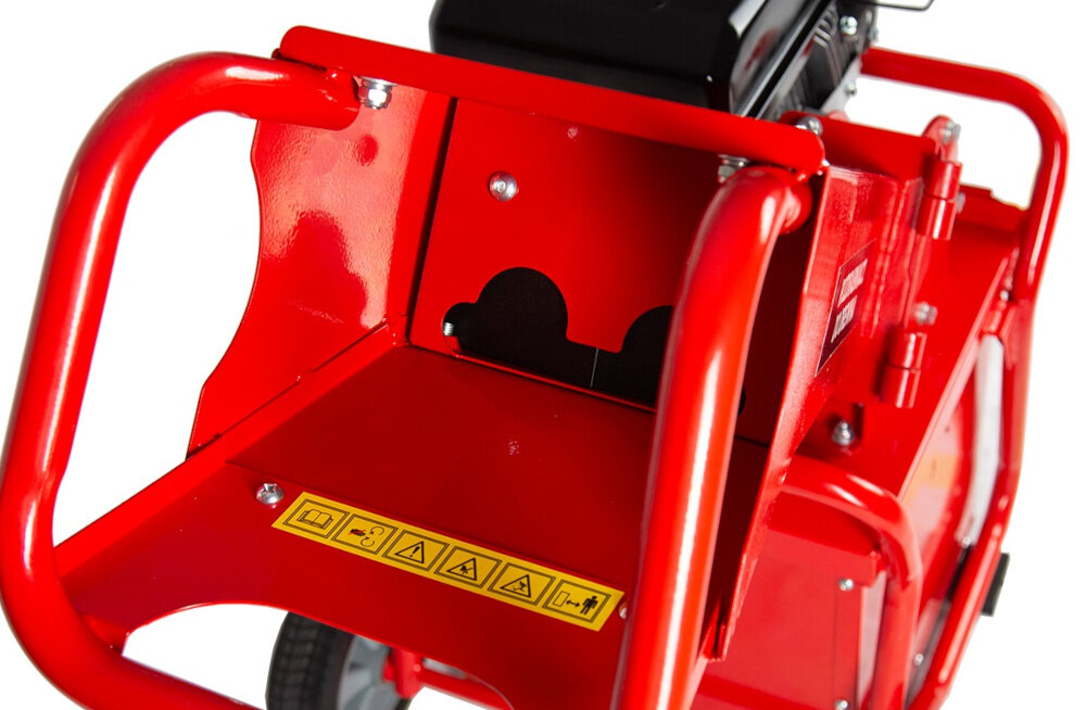 Rozdrabniacz do gałęzi GREENSO GBK-70-2QY system ciecia nozowego hamulec noza bezpieczenstwo precyzja pracy skutecznosc bezpieczne uzytkowanie