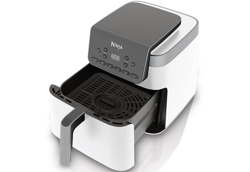 AIR FRYER NINJA NINJA AF180EUWH MAX PRO (BIAŁY) szeroki zakres temperatur od 40 do 240 stopni różnorodne potrawy o 50% szybsze gotowanie niz w piekarniku o 60% mniej zużycia energii smaczne dania w krótszym czasie oszczędność energii wygoda ekonomia
