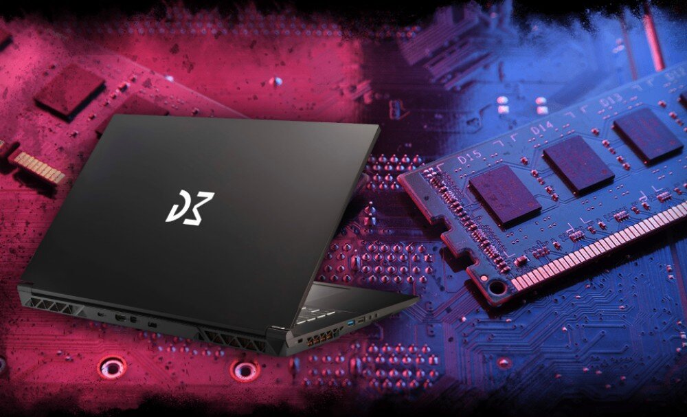 Laptop DREAMMACHINES RG2050-17PL22 17.3 144Hz i5-13420H 32GB RAM 1TB SSD GeForce RTX2050 pamięć RAM dysk pojemność szybkość