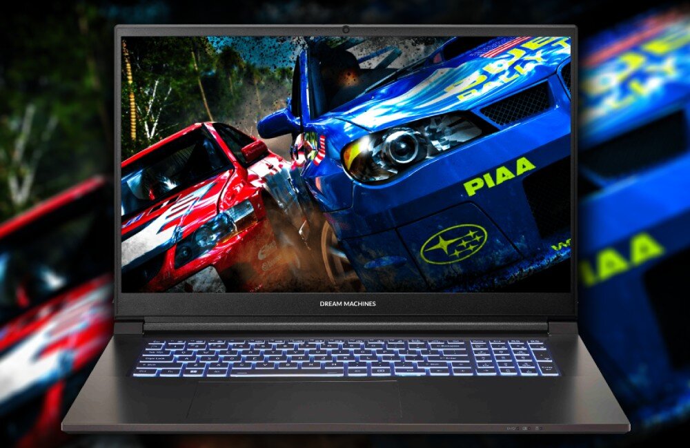 Laptop DREAMMACHINES RG2050-17PL26 17.3 144Hz i7-13620H 32GB RAM 1TB SSD GeForce RTX2050 wyświetlacz rozdzielczość przekątna odświeżanie