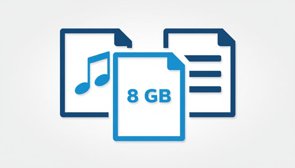 Dyktafon PHILIPS DVT4115 z pamięcią 8 GB i gniazdem microSD do 32 GB, ikony na jasnym tle