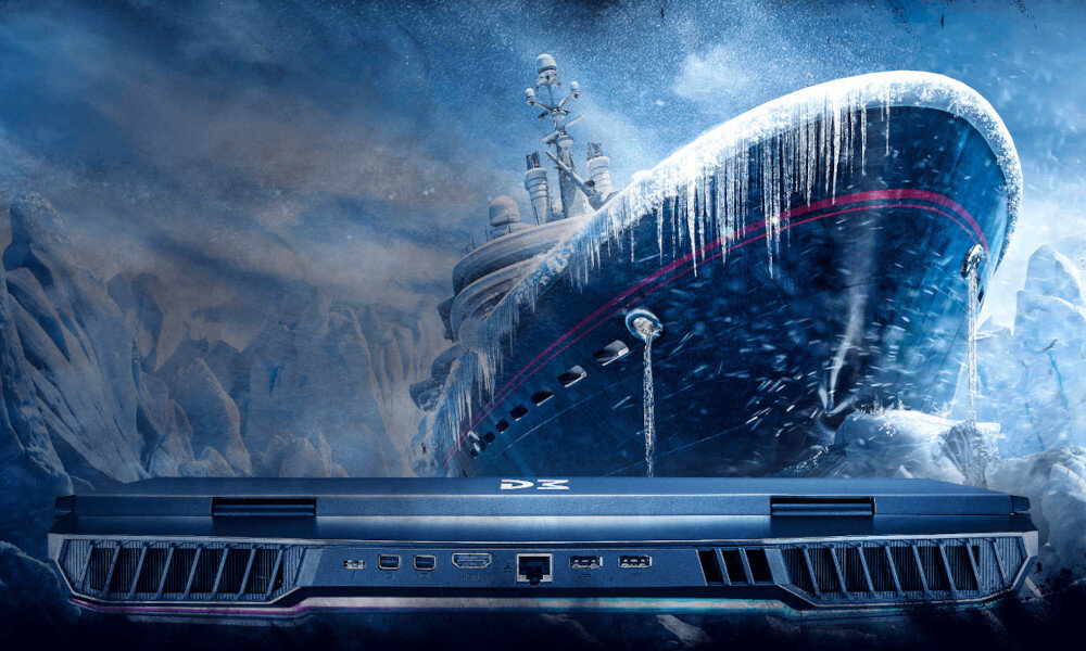 Laptop DREAMMACHINES RT3050-15PL37 15.6 144Hz R7-7735HS 32GB RAM 1TB SSD GeForce RTX3050 chłodzenie temperatura wentylatory ciepłowody