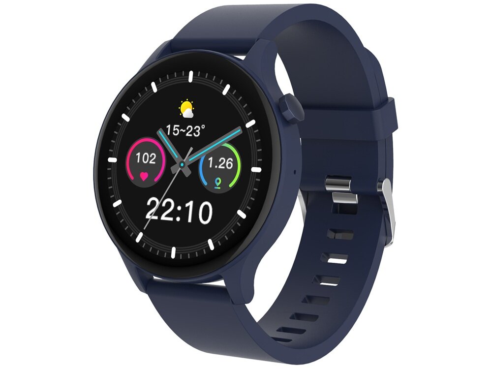 Smartwatch DENVER SWC-338 Niebieski personalizacja tarcz zegarka, zarzadzanie ustawieniami, monitorowanie wyników, funkcjonalność, wygoda, styl