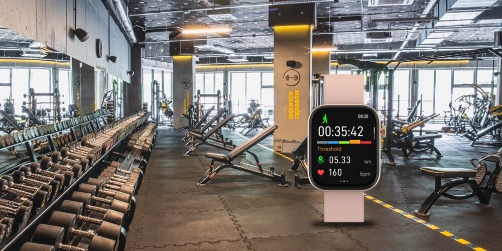 Smartwatch DENVER SWC-185RO Różowe złoto krystalicznie czysty ekran, intensywne kolory, wytrzymała obudowa, trwałość i stylowy wygląd