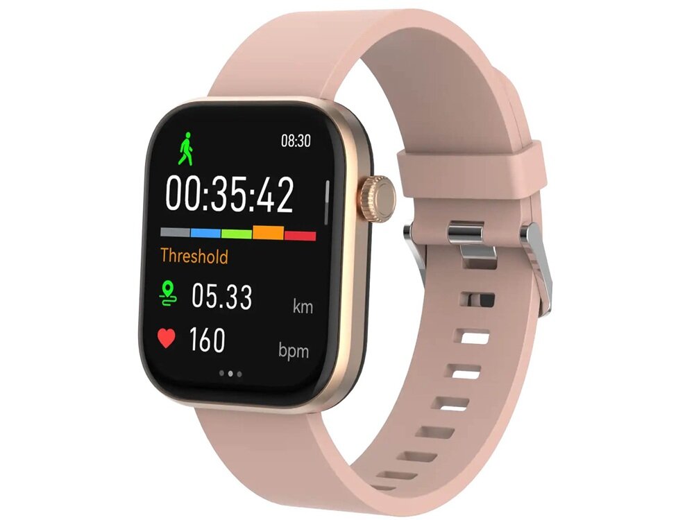 Smartwatch DENVER SWC-185RO Różowe złoto odporność na kurz i wodę, w codziennym życiu, silikonowy paek, lekka konstrukcja, styl, funkcjnalność