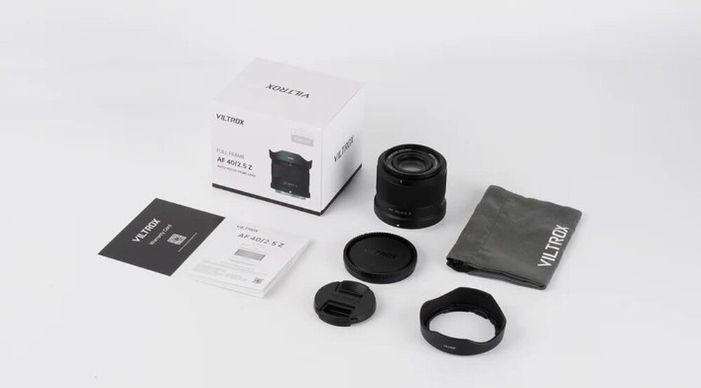 Obiektyw VILTROX AF 40mm f-2.5 zestaw 